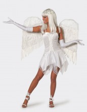 Weißer Engel mit weißen Flügel