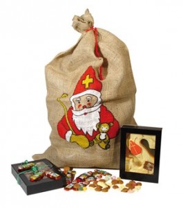 Nikolaussack Ein Nikolaussack aus Jute mit Aufdruck